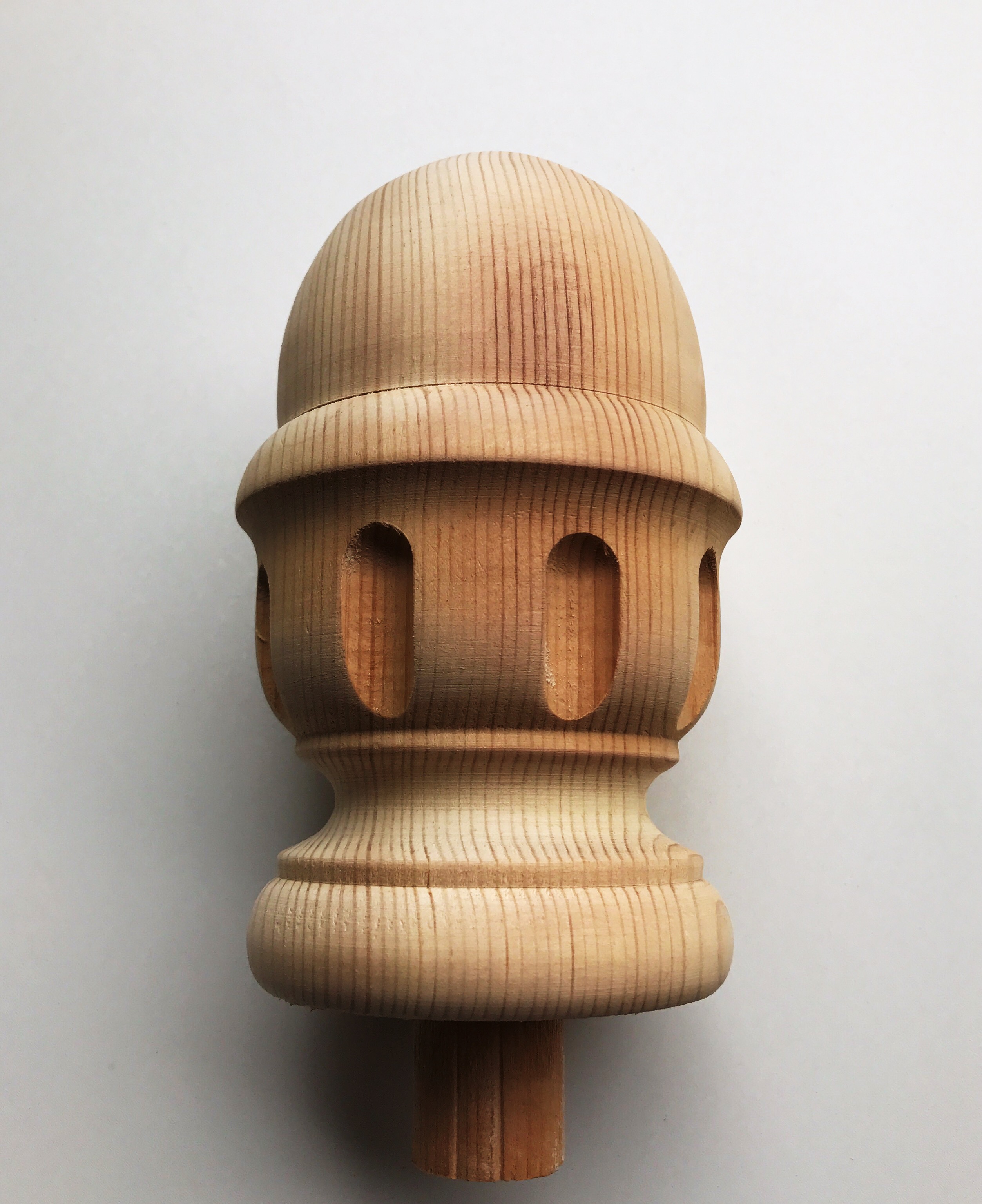 Dave Dalby Woodturning newel post finials